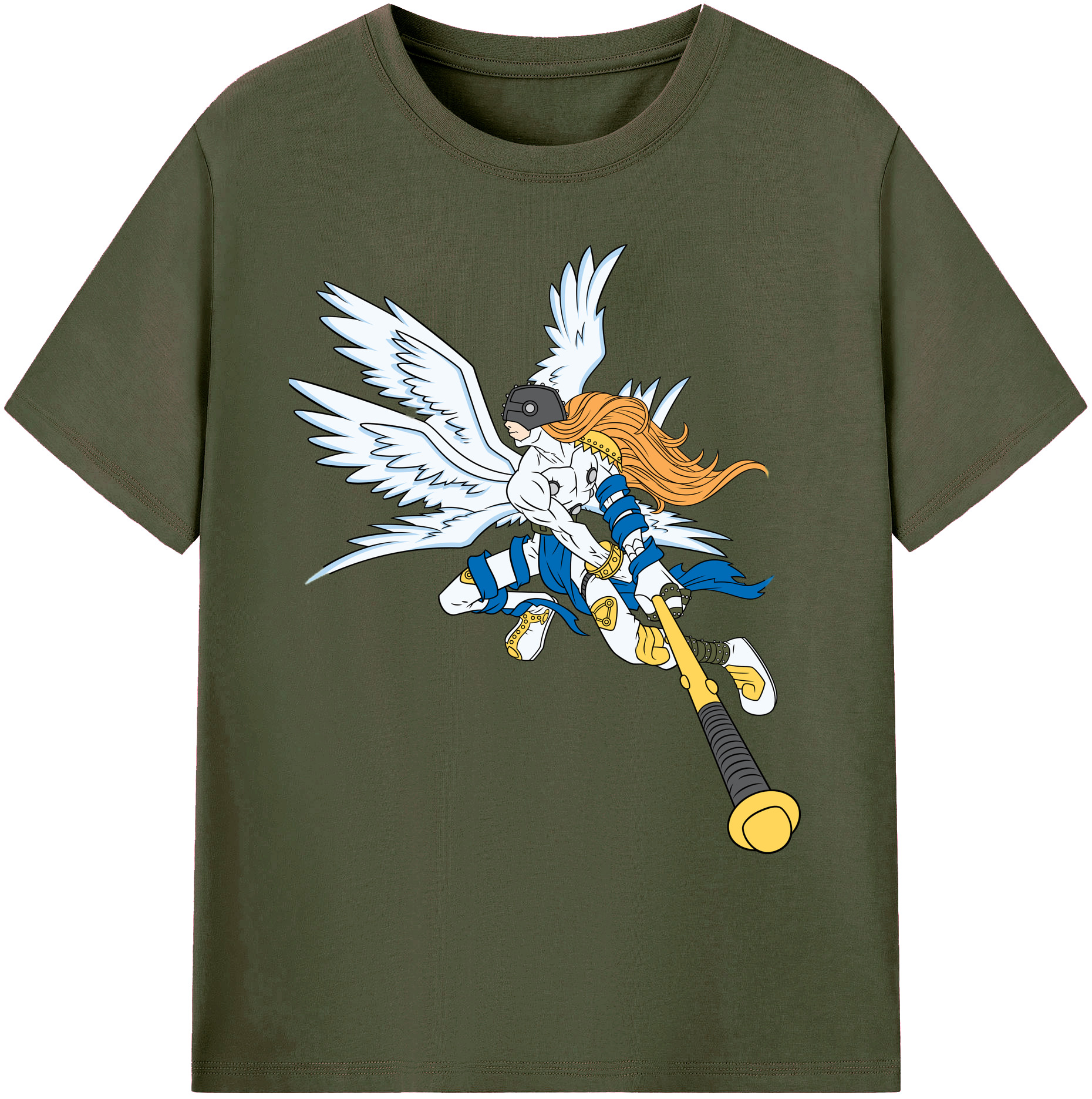 （画像用） Digimon デジタルモンスター/デジモン 綿100％ メンズ半袖Tシャツ｜肌触りやわらか＆通気性